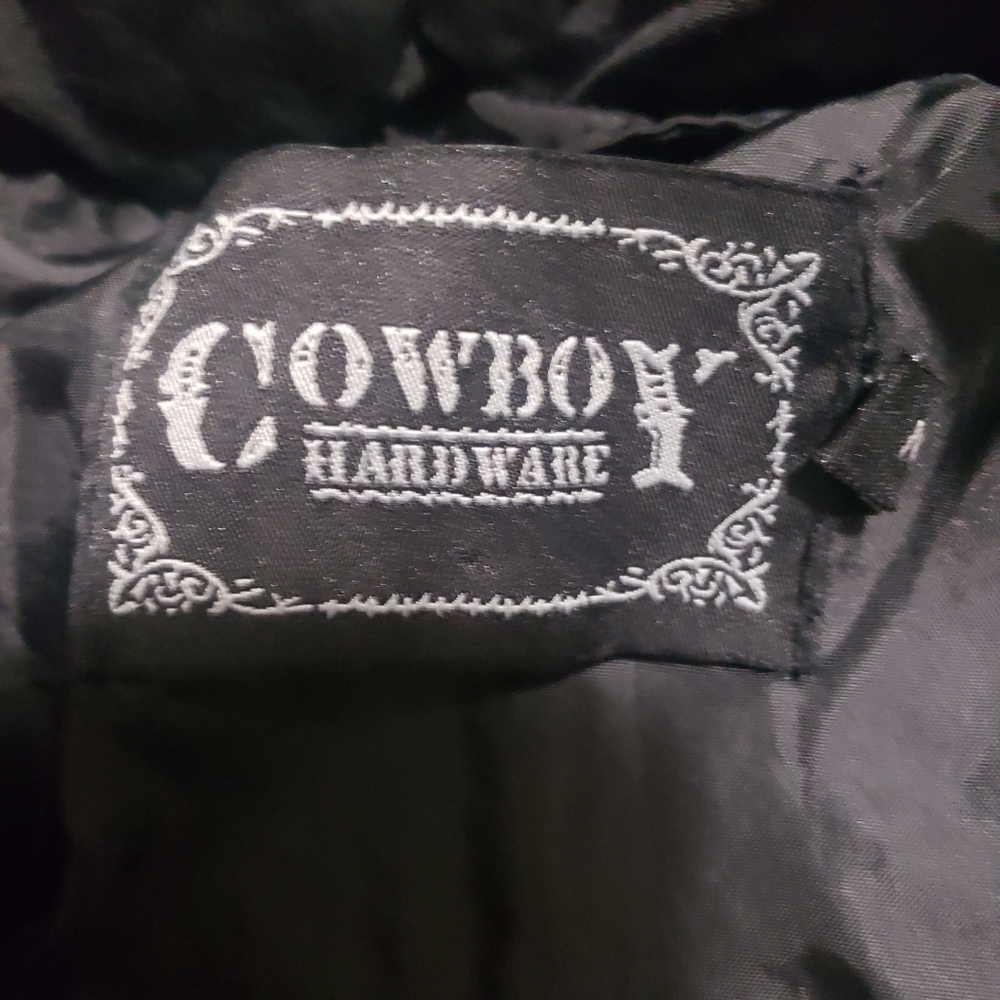COWBOY....Chrome Hearts Black Puffer Vest..size:M - Picture 10 of 12